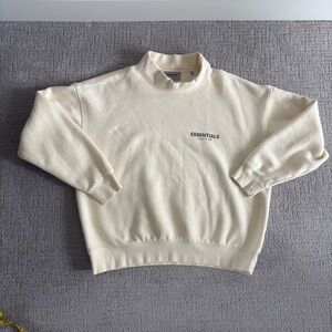 Fear of God Essentials cream Crewneck Sweater
